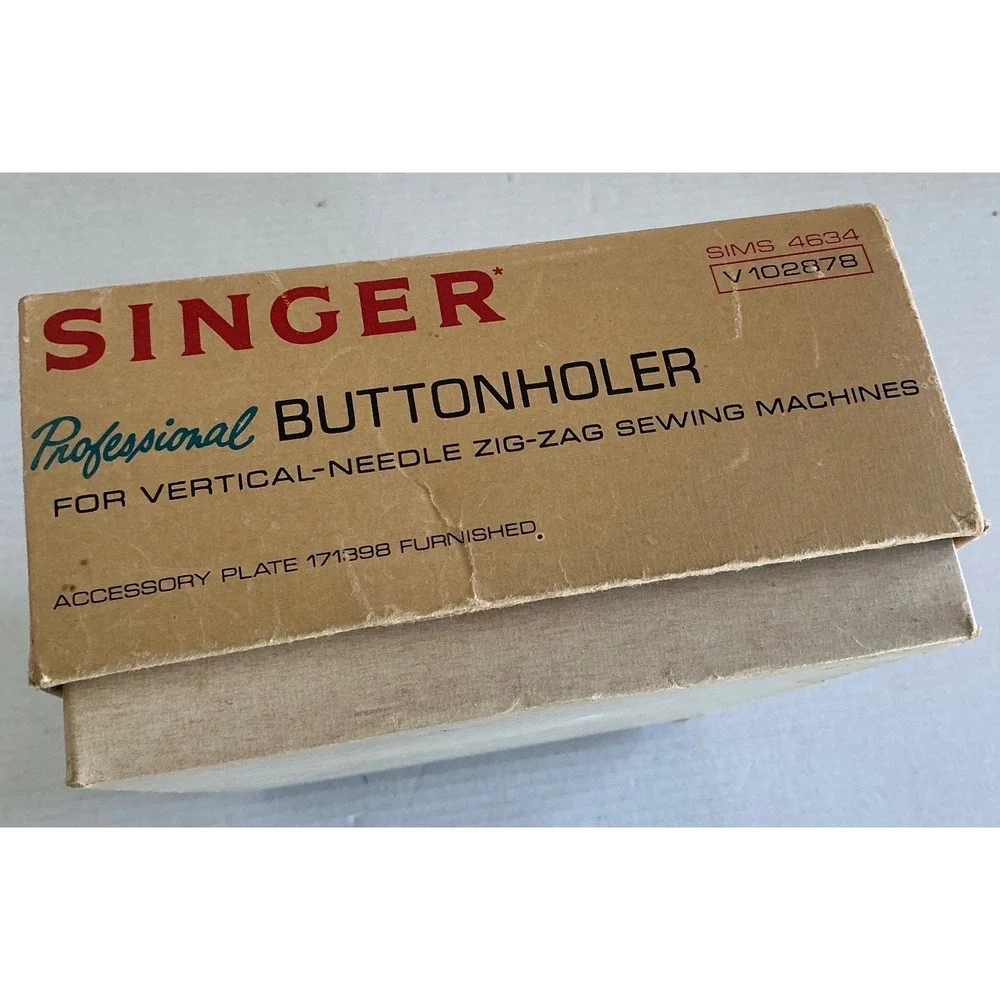 Singer Vintage Professional Buttonholer Attachment 1973 Sewing Tool Kit Boxed